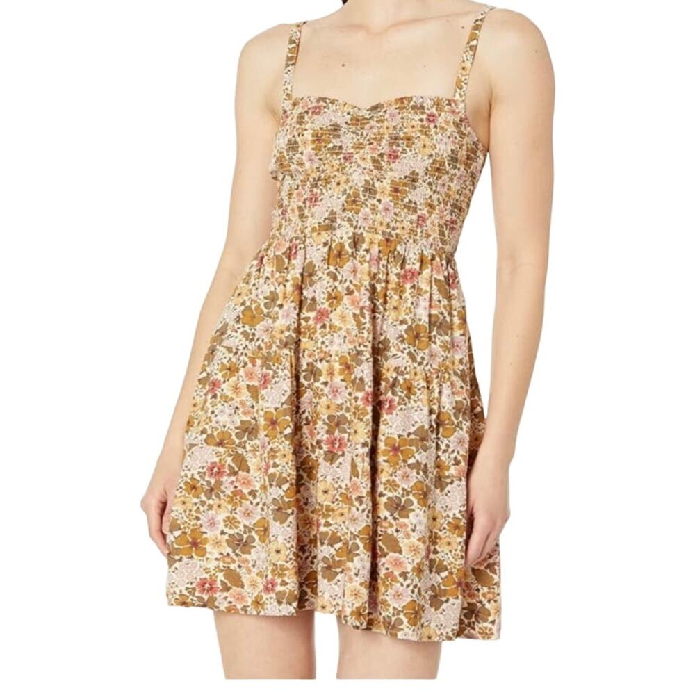 Madewell dress Tucker Tie Strap Lucie floral minidress Large L